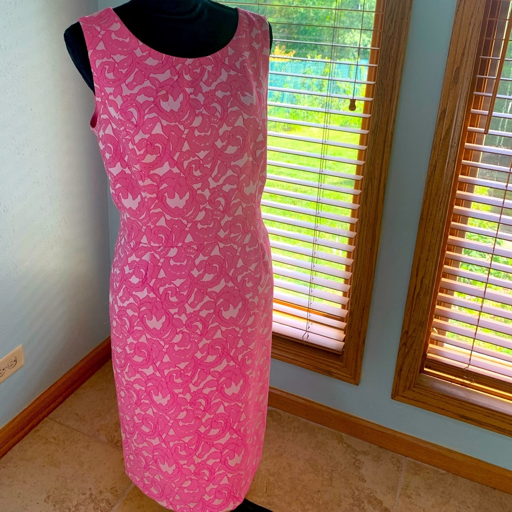 Jacquard sheath dress